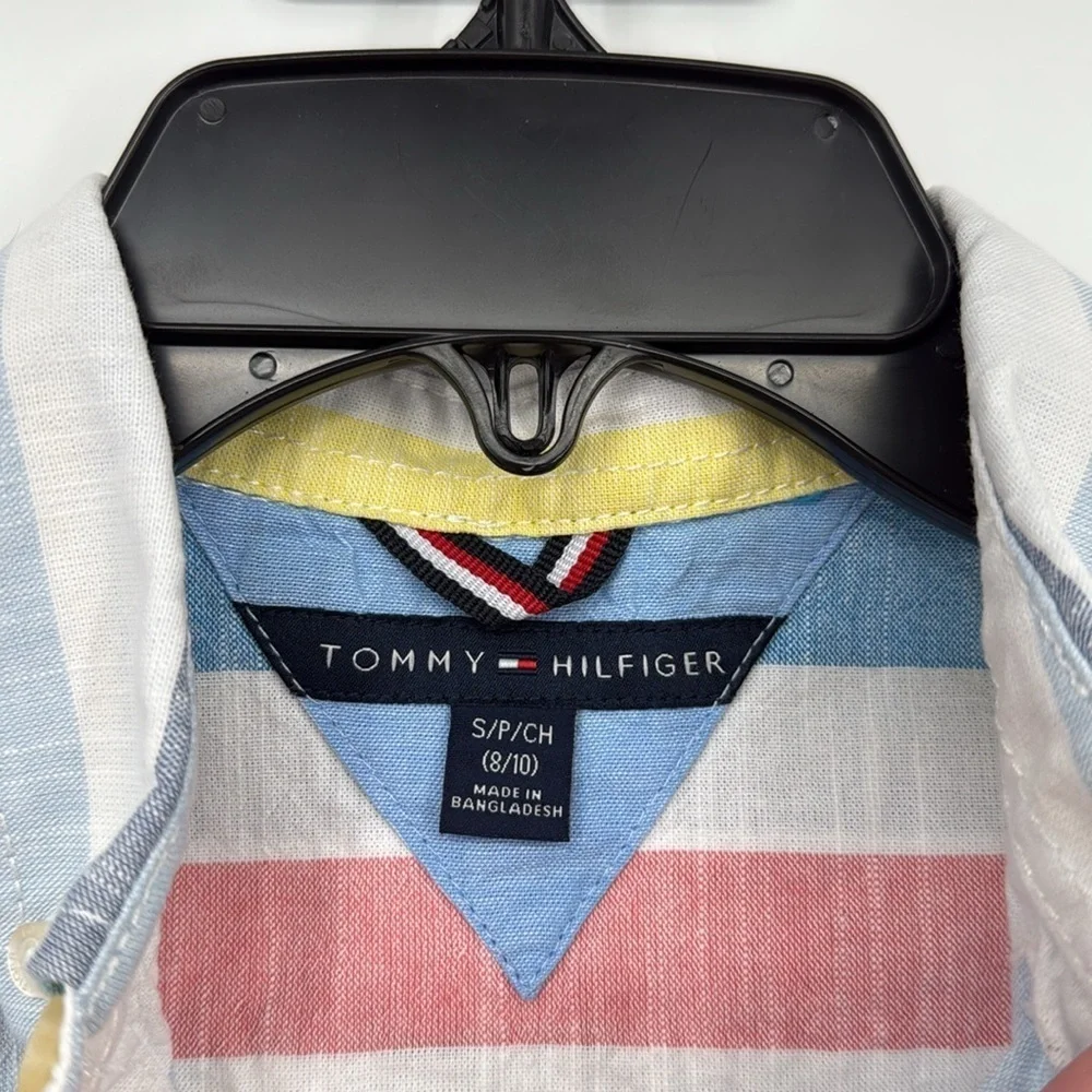 Tommy Hilfiger Boy’s Multicolor Striped Shirt Size Small